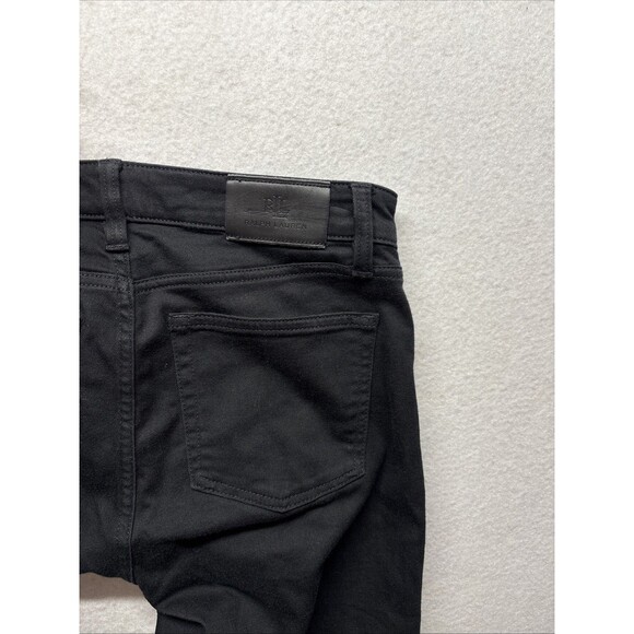 Lauren Ralph Lauren Black Label Women High Rise Straight Leg Jeans Black Size 4 - Picture 5 of 5
